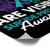 Niet alle wonden zijn zichtbaar Happy Suicide Awar Poster (Hoek)