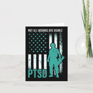 Niet alle wonden zijn zichtbaar - PTSS-bewustzijn Kaart