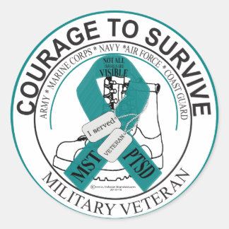 Niet alle wonden zijn zichtbaar ronde sticker