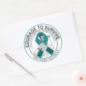 Niet alle wonden zijn zichtbaar ronde sticker (Envelop)