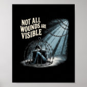 Niet alle wonden zijn zichtbaar van de depressieve poster (Voorkant)