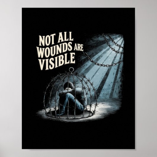 Niet alle wonden zijn zichtbaar van de depressieve poster (Voorkant)