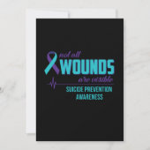 Niet alle wonden zijn zichtbaar zelfmoord voorkome save the date (Voorkant)