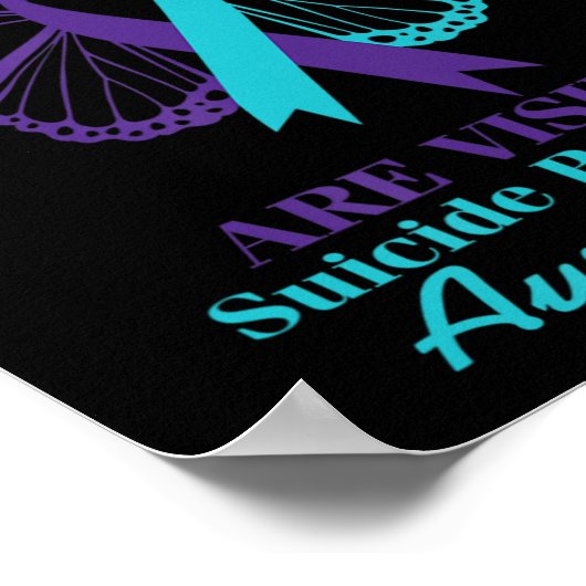 Niet alle wonden zijn zichtbaar zelfmoordbewustmak poster (Hoek)