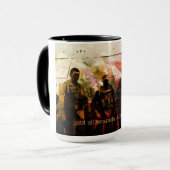 Niet alle wonden zijn Zichtbare PTSD Bewustmakings Mok (Voorkant links)