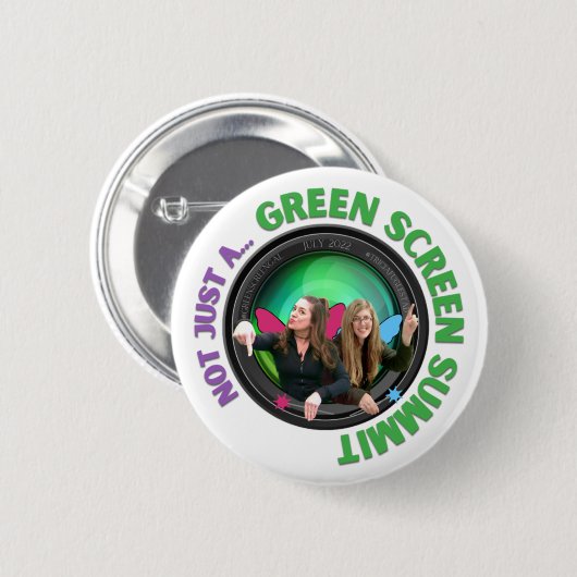 (niet alleen a) Top over Groen scherm Ronde Button 5,7 Cm (Voorkant /achterkant)
