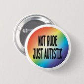 Niet alleen autistisch Autisme-acceptatie Ronde Button 5,7 Cm (Voorkant /achterkant)