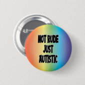 Niet alleen autistisch Autisme-acceptatie Ronde Button 5,7 Cm (Voorkant /achterkant)