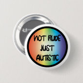 Niet alleen autistisch Autisme-acceptatie Ronde Button 5,7 Cm (Voorkant /achterkant)