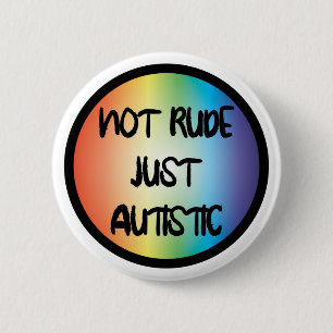 Niet alleen autistisch Autisme-acceptatie Ronde Button 5,7 Cm