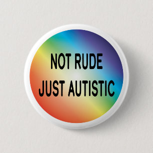 Niet alleen autistisch Autisme-acceptatie Ronde Button 5,7 Cm