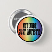 Niet alleen autistisch Autisme-acceptatie Ronde Button 5,7 Cm (Voorkant /achterkant)
