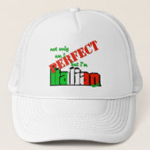 Niet alleen ben ik perfect, maar ik ben ook Italia Trucker Pet (Voorkant)