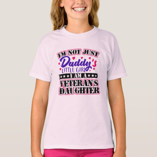 Niet alleen Daddy's Girl - Veteranendochter T-shirt (Voorkant)