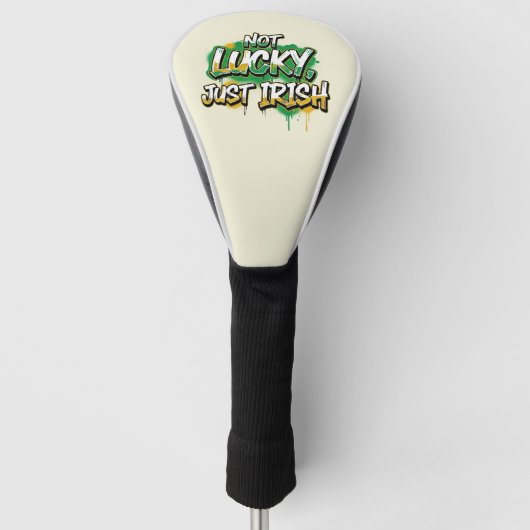 Niet alleen de Ierse St. Patrick's Day Golfheadcover (Voorkant)