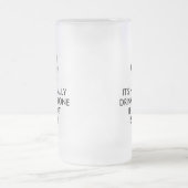 Niet alleen Drink het Kat zelf typografie thuis Matglas Bierpul (Center)