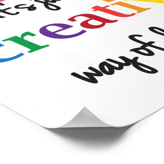 Niet alleen een fout, maar een creatief Poster (Hoek)