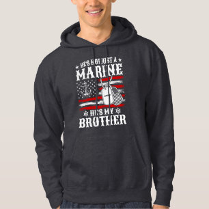 Niet alleen een marinier, hij is mijn broer Patrio Hoodie