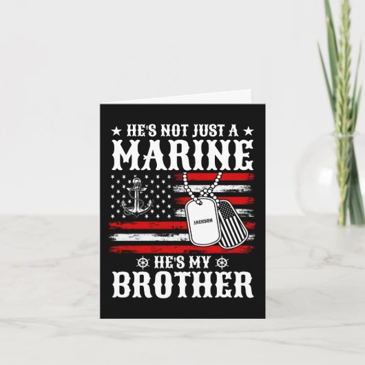 Niet alleen een marinier, hij is mijn broer Patrio Kaart (Voorkant)