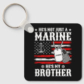 Niet alleen een marinier, hij is mijn broer Patrio Sleutelhanger (Voorkant)