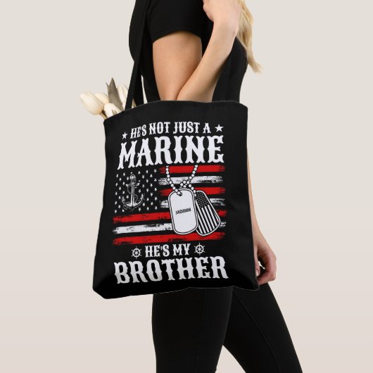 Niet alleen een marinier, hij is mijn broer Patrio Tote Bag (Dichtbij)