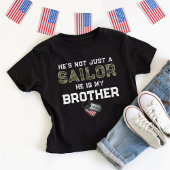 Niet alleen een matroos mijn broertje marinehond L T-shirt