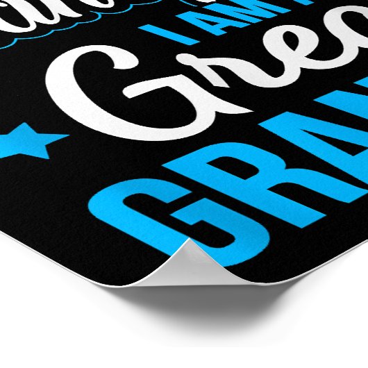 Niet alleen een opa die ik een grote opa ben poster (Hoek)