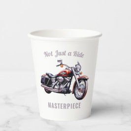 Niet alleen een Ride Masterpiece - Retro Motorbike Papieren Bekers