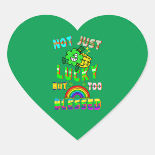 Niet alleen geluk, maar ook gezegend hart sticker