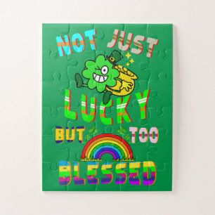 Niet alleen geluk, maar ook gezegend legpuzzel