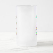 Niet alleen geluk, maar ook gezegend matglas bierpul (Center)