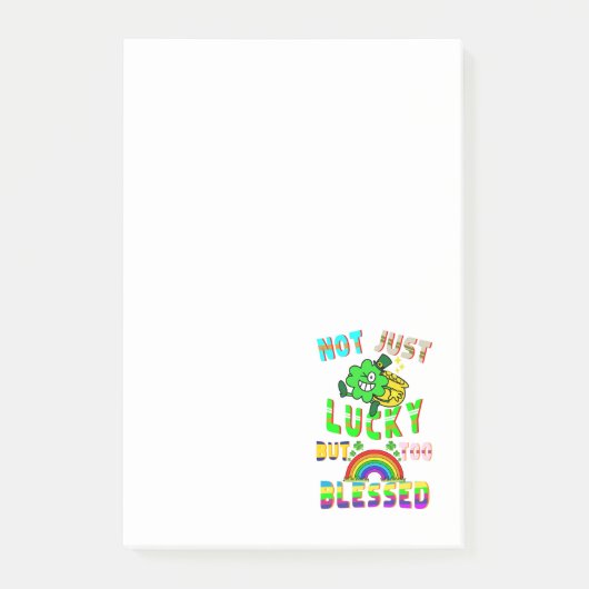 Niet alleen geluk, maar ook gezegend post-it® notes (Voorkant)
