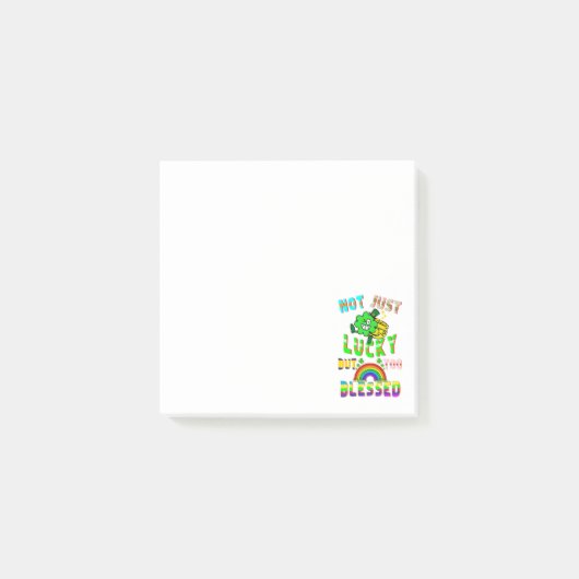 Niet alleen geluk, maar ook gezegend post-it® notes (Voorkant)