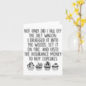 Niet alleen heb ik Herfst van het eten Wagon dat i Kaart (Gele Bloem)