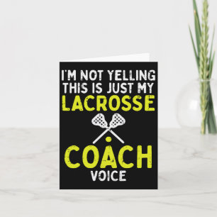Niet alleen maar schreeuwen tegen mijn Lacrosse Co Kaart
