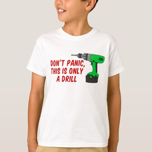 Niet alleen paniekboor t-shirt (Voorkant)