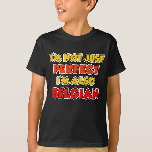 Niet alleen perfect België T-shirt (Voorkant)