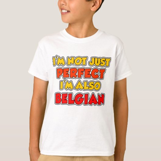 Niet alleen perfect België T-shirt (Voorkant)