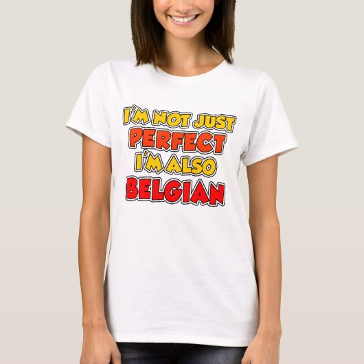 Niet alleen perfect België T-shirt (Voorkant)
