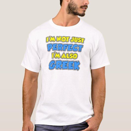 Niet alleen perfect Grieks T-shirt (Voorkant)