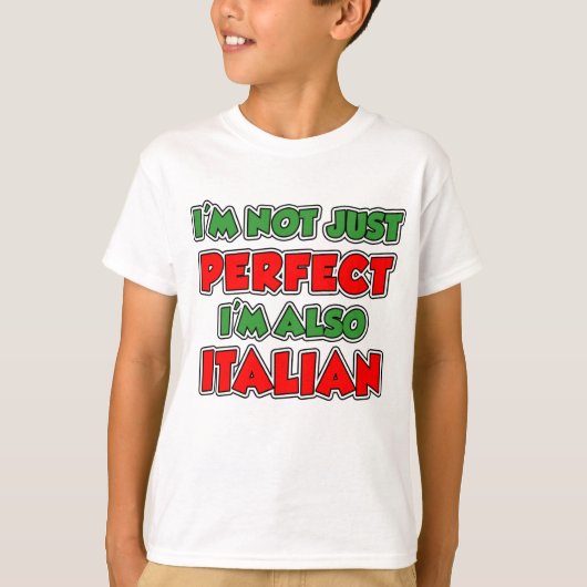 Niet alleen perfect Italiaans T-shirt (Voorkant)