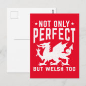 Niet alleen perfect, maar ook goed zo grappig Wale Briefkaart (Voorkant / Achterkant)