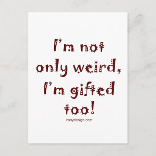 Niet alleen raar briefkaart