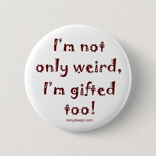 Niet alleen raar ronde button 5,7 cm (Voorkant)