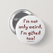 Niet alleen raar ronde button 5,7 cm (Voorkant /achterkant)