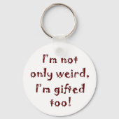 Niet alleen raar sleutelhanger (Voorkant)