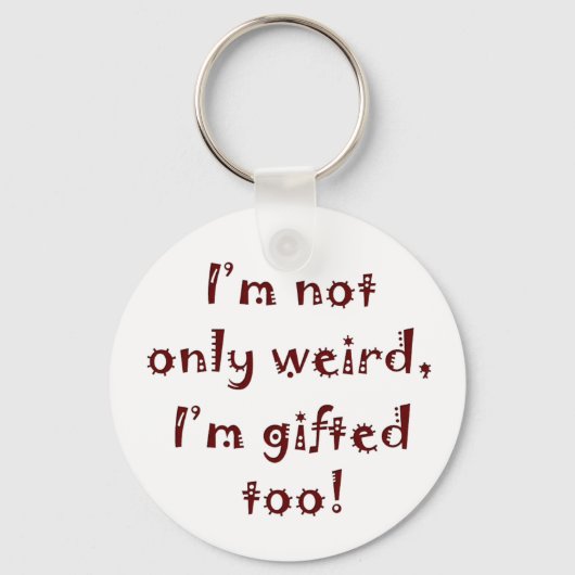 Niet alleen raar sleutelhanger (Voorkant)