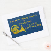 Niet alleen slimme Franse hoorn Rechthoekige Sticker (Envelop)