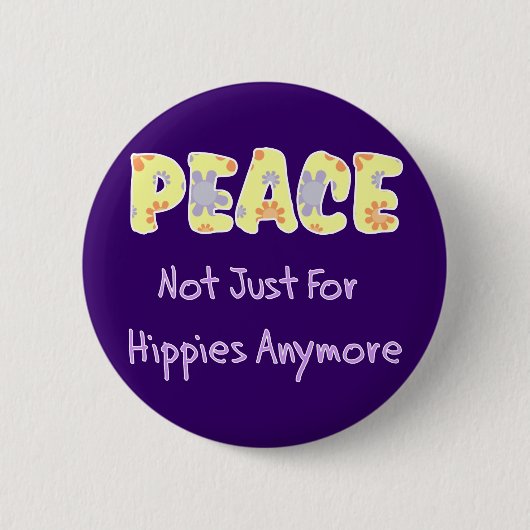 Niet alleen voor Hippies Ronde Button 5,7 Cm (Voorkant)