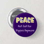 Niet alleen voor Hippies Ronde Button 5,7 Cm (Voorkant /achterkant)